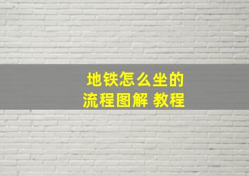 地铁怎么坐的流程图解 教程